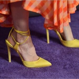 OLGANA PARIS L’ATTACHANTE Satin HEELS SIZE: 39